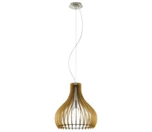 Eglo 61916 - Żyrandol na lince TINDORI 1xE27/60W/230V śr. 38 cm brązowy - Lampy sufitowe - miniaturka - grafika 1