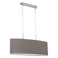 Lampy sufitowe - Eglo LAMPA wisząca PASTERI 31583 abażurowy Żyrandol do salonu IP20 owalna Nikiel - miniaturka - grafika 1