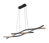 Lampy sufitowe - Globo 67206HW - LED Żyrandol na lince GERONIMO LED/35W/230V czarny/brązowy - miniaturka - grafika 1