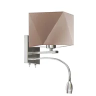 Lampy ścienne - 2-płomienny kinkiet ścienny z dodatkowym oświetleniem LED MESSA - miniaturka - grafika 1