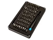 Zestawy narzędziowe - Zestaw Narzędzi Precyzyjnych, Wkrętaki, Rękojeść + 64 Bity - miniaturka - grafika 1