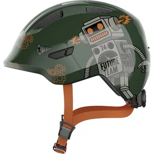 ABUS Smiley 3.0 Helmet Kids, zielony S | 45-50cm 2022 Kaski dla dzieci - Kaski rowerowe - miniaturka - grafika 1
