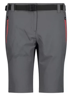 Spodnie sportowe damskie - CMP Szorty funkcyjne w kolorze szarym - grafika 1