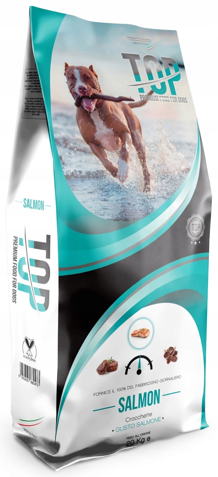 Karma dla psa TOP Premium Food For Dogs Łosoś M/L 20 kg