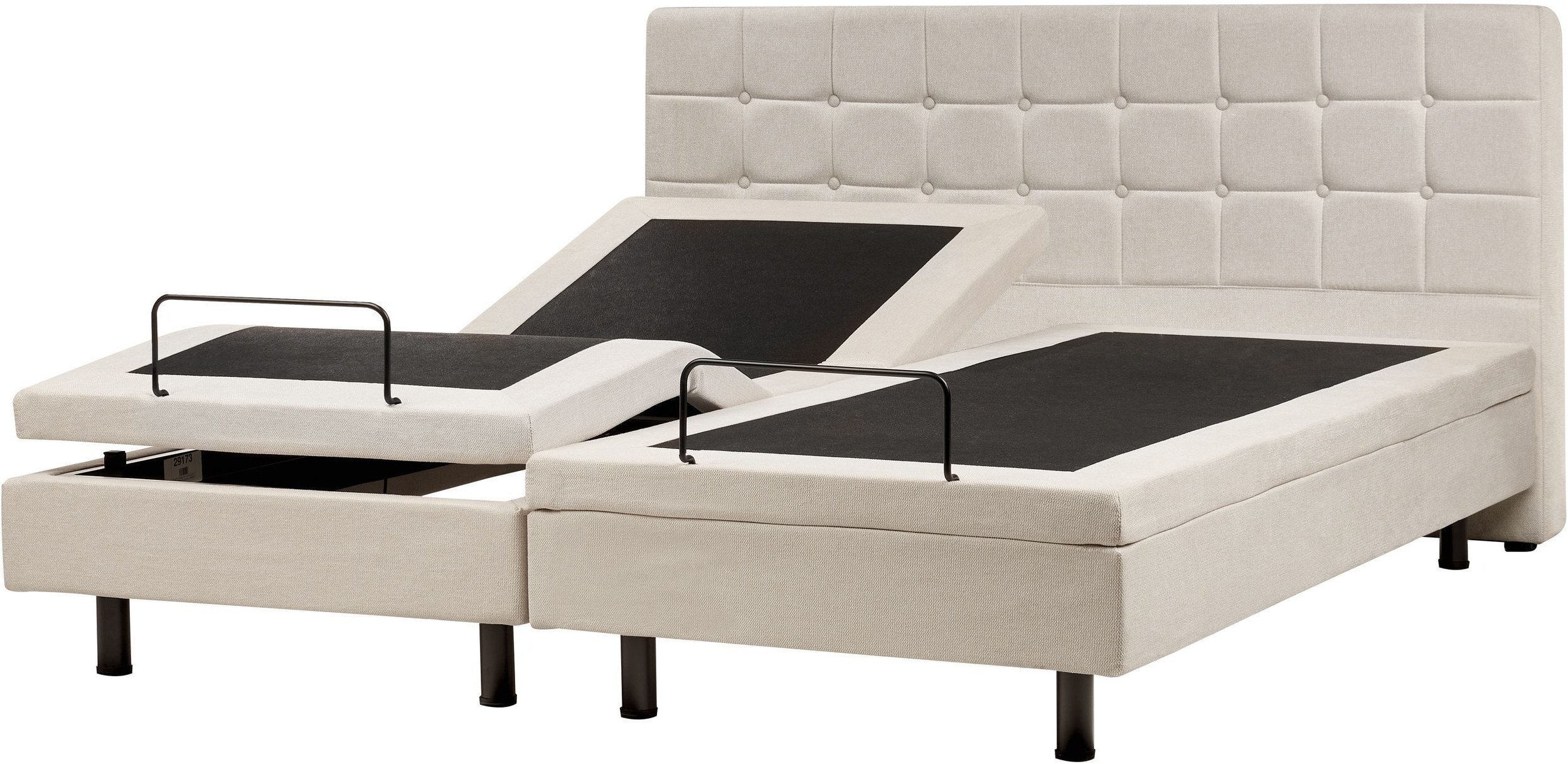 Łóżko regulowane DUKE 180 x 200 cm Jasnobeżowy