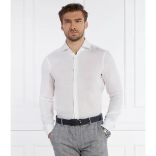 Joop! Lniana koszula 146Pai-W | Slim Fit - Koszule męskie - miniaturka - grafika 1