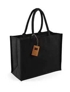 Eko torba z juty na zakupy, duża xl, w407, Westford Mill, czarna - Torby szkolne - miniaturka - grafika 1