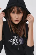 Bluzy damskie - The North Face Bluza bawełniana damska kolor czarny z kapturem z aplikacją - miniaturka - grafika 1