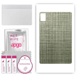 folia naklejka skórka strukturalna na TYŁ do Lenovo Tab B11 - Tkanina Lniana - apgo SKINS - Akcesoria do tabletów i e-booków - miniaturka - grafika 1