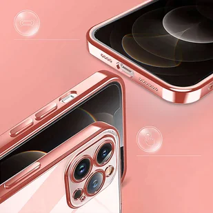 Etui Alogy TPU Luxury Case z osłonką na aparat do Apple iPhone 12 Pro różowo-przezroczyste - Etui i futerały do telefonów - miniaturka - grafika 5