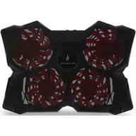 Podkładki chłodzące pod laptopa - Podkładka chłodząca pod notebook, Bora, podświetlane wentylatory, czarno-czerwona, SureFire, 4 wentylatory - miniaturka - grafika 1