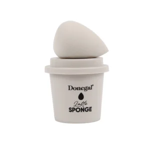 Donegal Morning Coffee gąbka do makijażu z etui Latte Sponge 4350 - Gąbeczki do makijażu - miniaturka - grafika 1