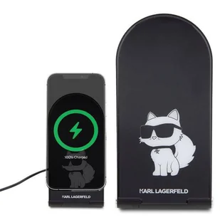 Karl Lagerfeld składana ład. indukcyjna 2w1 KLDCRFALCHNK 15W czarny/black Choupette MagSafe - Ładowarki do telefonów - miniaturka - grafika 7
