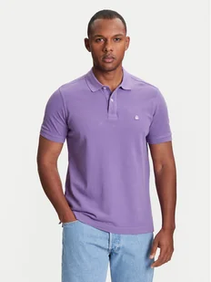 United Colors Of Benetton Polo 3089J3179 Fioletowy Regular Fit - Koszulki męskie - miniaturka - grafika 1