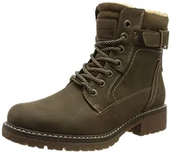 Botki damskie - Tom Tailor Damskie sztyblety 4292201, khaki, 37 UE - miniaturka - grafika 1