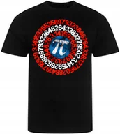 Koszulki męskie - KOSZULKA MĘSKA NADRUK LICZBA PI MATEMATYKA PREZENT PREMIUM S - miniaturka - grafika 1