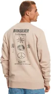 Bluzy męskie - bluza męska QUIKSILVER SURF THE EARTH CREW Goat - TJL0 - miniaturka - grafika 1