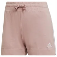 Spodenki damskie - Spodenki damskie adidas W 3S SJ różowe HD1809 XL - miniaturka - grafika 1