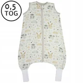 Śpiworki dla dzieci - LETNI ŚPIWOREK MUŚLINOWY Z NOGAWKAMI 86-104 M - miniaturka - grafika 1