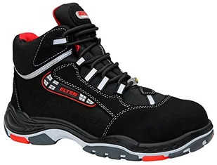 ELTEN Sander ESD S3 męskie buty ochronne, buty robocze, sznurowane buty ochronne, certyfikat EN ISO 20345: S3, nosek z tworzywa sztucznego, wyposażenie bez metalu i skóry (czarne), EU 36 - Biuro i firma OUTLET - miniaturka - grafika 1