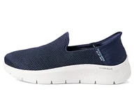 Kapcie damskie - Skechers Damskie kapcie Go Walk Flex, granatowy, 38 EU szerokie - miniaturka - grafika 1