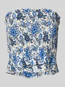 Koszulki i topy damskie - Top krótki o kroju slim fit z czystej bawełny model ‘KATIE’ - miniaturka - grafika 1