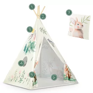 Namiot tipi dla dzieci Nukido - beżowe - Namioty i tipi dla dzieci - miniaturka - grafika 12