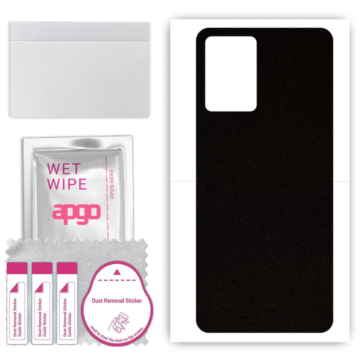 Folia naklejka skórka strukturalna na TYŁ Zamsz do Vivo Y52t - Zamsz Czarny - apgo SKINS