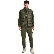 Spodnie sportowe męskie - Męskie spodnie dresowe Under Armour UA Rival Fleece Cargo Jogger - zielone - UNDER ARMOUR - miniaturka - grafika 1