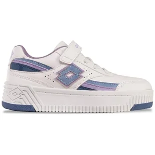 LOTTO Pinadee K sneakersy dziewczęce, Biały, Midblue, 30 EU - Buty dla dziewczynek - miniaturka - grafika 1