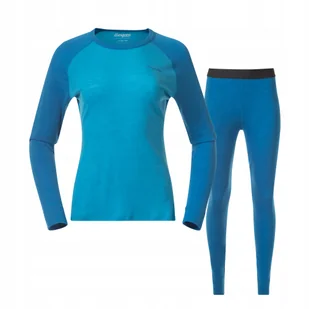 ZESTAW BIELIZNY TERMOAKTYWNEJ DAMSKIEJ 100% MERINO BERGANS OF NORWAY ALLROUND MERINO AQUA LAGOON/DARK AQUA LAGOON-M - Pozostała odzież narciarska - miniaturka - grafika 1