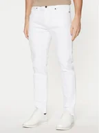 Spodnie męskie - HUGO Jeansy 50530605 Biały Slim Fit - miniaturka - grafika 1