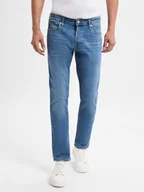 Spodnie męskie - Jack & Jones Jeansy Mężczyźni niebieski jednolity, 31-30 - miniaturka - grafika 1