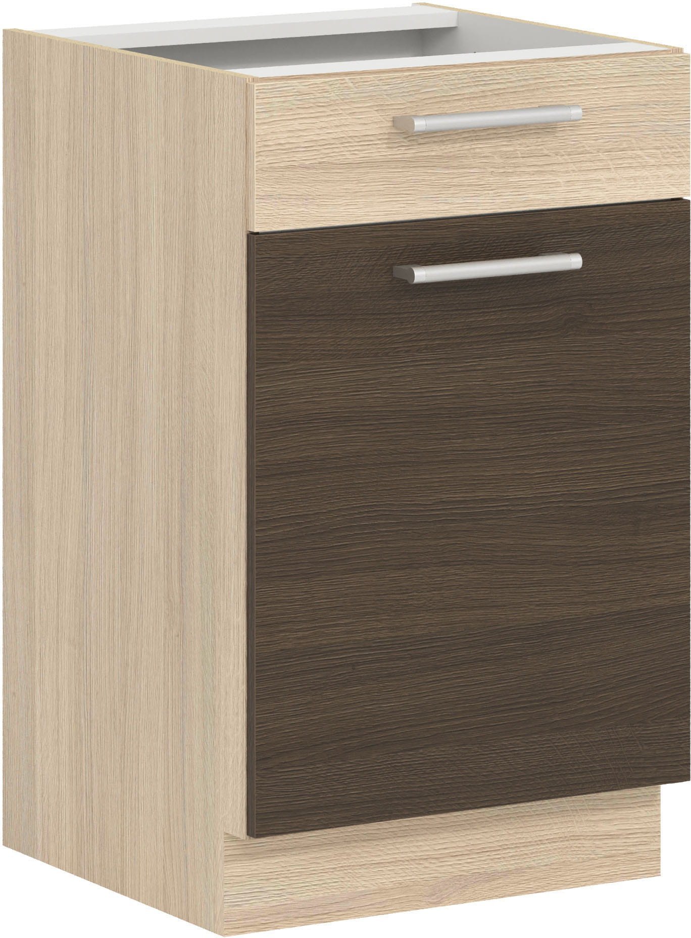 Szafka dolna kuchenna z szufladą i drzwiami MODENA MD15/D50S1 rijeka ciemna