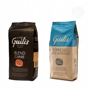 Kawa Ziarnista Cafes Guilis Caribe + Bezkofeinowa - Kawa - miniaturka - grafika 1