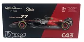 Samochody i pojazdy dla dzieci - ALFA ROMEO C43 F1 2023 KASK V. Bottas BBurago 1:43 - miniaturka - grafika 1