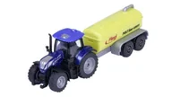 Samochody i pojazdy dla dzieci - MAJORETTE FARM TRAKTOR Z CYSTERNĄ NEW HOLLAND T7.330 8503002000 - miniaturka - grafika 1