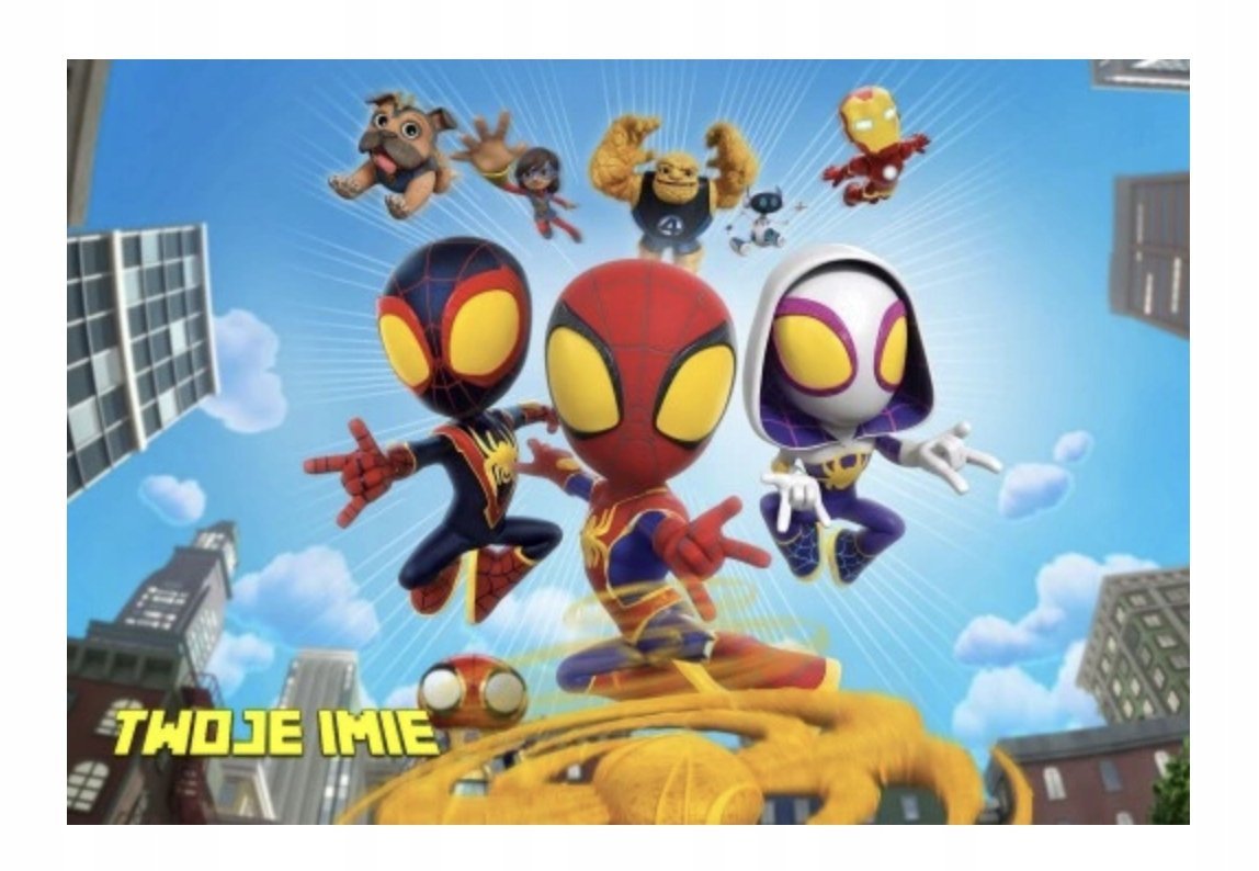 Puzzle SPIDEY SPIDERMAN bajka A3 252 el z Nadrukiem + IMIĘ Pudełko 9