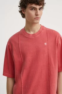 Koszulki męskie - G-Star Raw t-shirt bawełniany męski kolor różowy gładki D24631-C756 - grafika 1