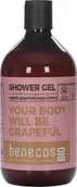 Kosmetyki do kąpieli - Benecos - Żel pod prysznic, Grejpfrut, BIO, 500 ml - miniaturka - grafika 1