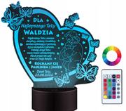 Lampy stojące - Lampka Nocna 3D Led Prezent Na Dzień Ojca Grawer - miniaturka - grafika 1