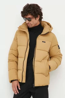 Kurtki męskie - Calvin Klein kurtka męska kolor beżowy zimowa - grafika 1
