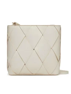 Calvin Klein Torebka Ck Woven Square Crossbody K60K612991 Biały - Torebki damskie - miniaturka - grafika 1