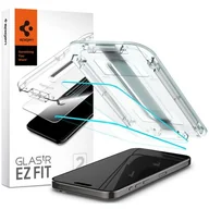 Szkła hartowane na telefon - Szkło ochronne Spigen tR EZ Fit 2 Pack na Apple iPhone 15 Pro Max (AGL06872) - miniaturka - grafika 1