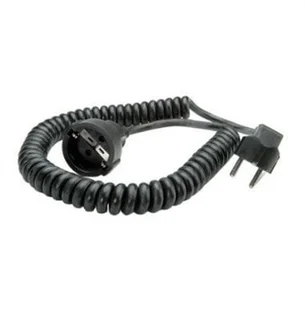 BACHMANN przedłużacz spiralny styku uziemiającego 230V/16A, czarny, 4 m - Kable - miniaturka - grafika 1