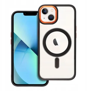 Futerał COLOR EDGE MAG COVER kompatybilny z MagSafe do IPHONE 14 Pro czarno złoty - Etui i futerały do telefonów - miniaturka - grafika 1