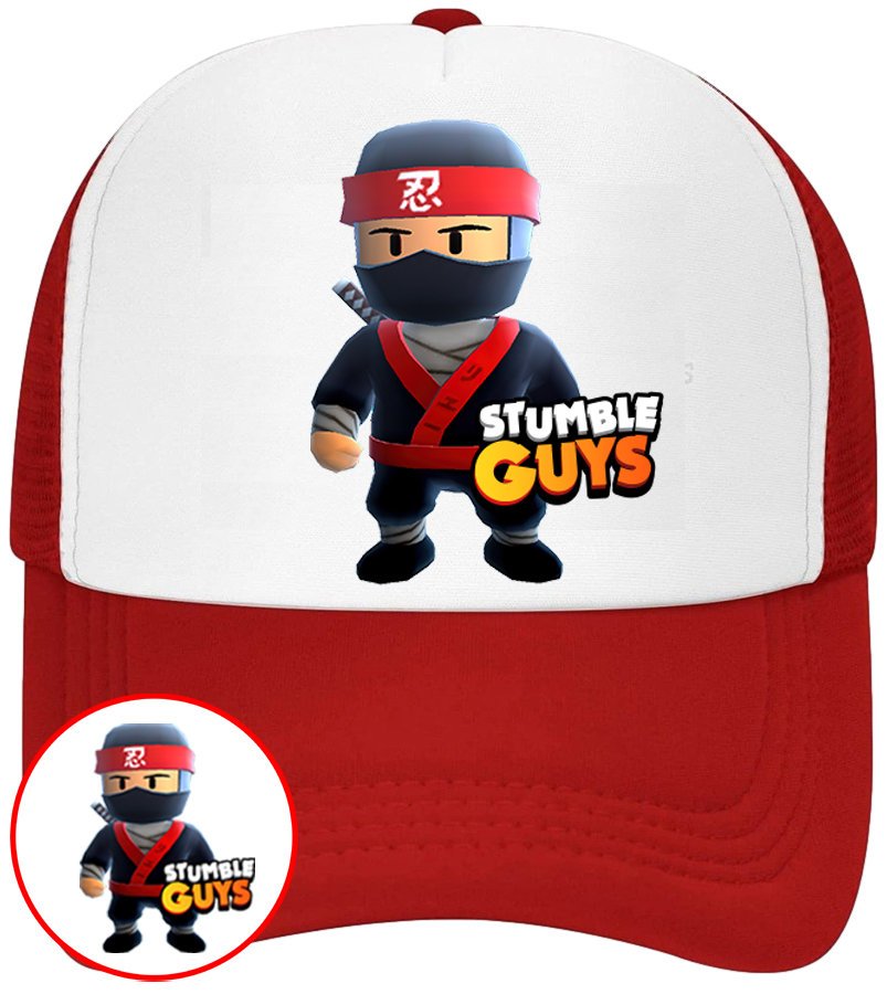CZAPKA Z DASZKIEM STUMBLE GUYS DLA DZIECI SIATKA