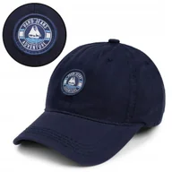 Czapki i chusty sportowe męskie - CZAPKA z Daszkiem Męska Bejsbolówka Bawełniana Modna GRANATOWA Pako Jeans - miniaturka - grafika 1