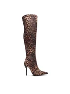 Kozaki damskie - DeeZee Kozaki LXHB4-21 Brązowy - miniaturka - grafika 1