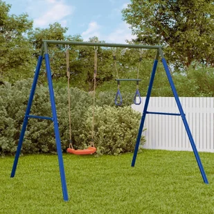vidaXL vidaXL Ogrodowy plac zabaw z huśtawką i trapezem - Place zabaw - miniaturka - grafika 1